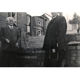 Consecration of the foundation stone at the church corner York and Kennedy Street Inglewood  