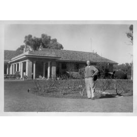 Joan Petroboni's father standing outside the Lake Karrinyup Country Club