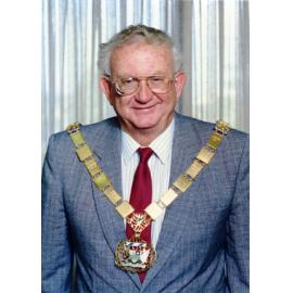 Jim Satchell with Mayoral chain