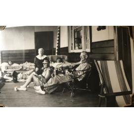 Jean Neal's family out back of the family home 64 John Street Inglewood 