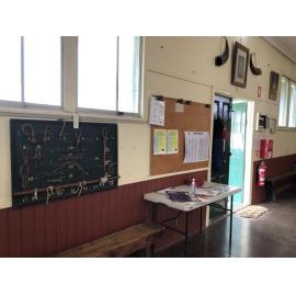 Ropes display board at Weeloc House Scout Hall