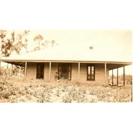 Ilene Arbuckle outside the family home c1935