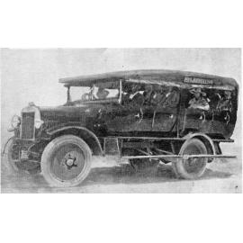 Harman Willoughby Lance with Golden Motor Coach company vehicle
