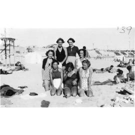 Hockey girls at Scarborough Beach in 1939