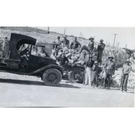 Harold Bransby with his truck at the bottom of James Street North Beach