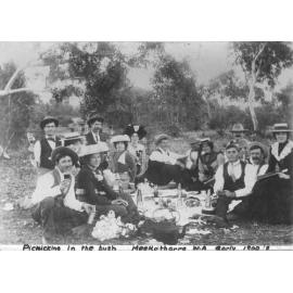 Group having a picnic at Meekatharra