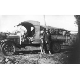 Garner family truck loaded with produce
