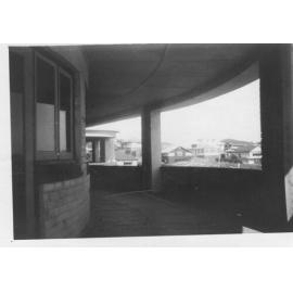 First floor balcony of the Scarborough Hotel in Scarborough 1953