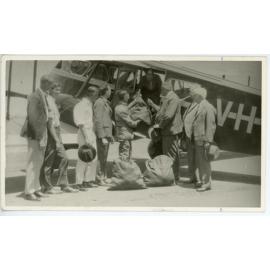 First air mail to England leave Mayland Aerodrome