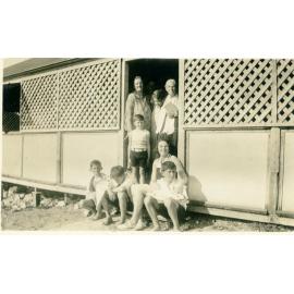Family at holiday rental home in North Beach