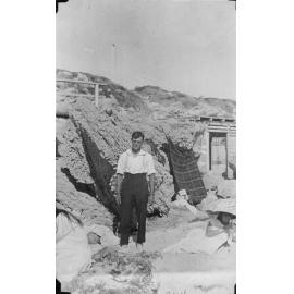 Emil Schultz at North Beach in 1924