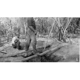 Dropping down a spear for a well in Balcatta