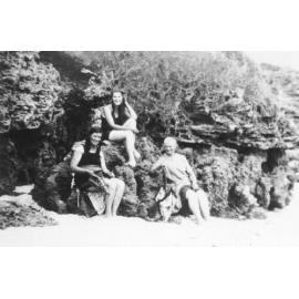 Doris Newland with friends at Granny's pool in Augusta