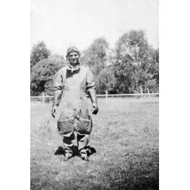 Don Thomas in a flying suit