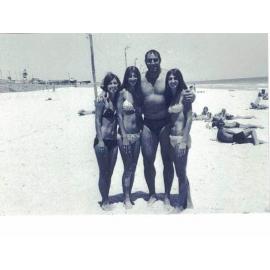 Dominic DeNucci and friends at Scarborough Beach