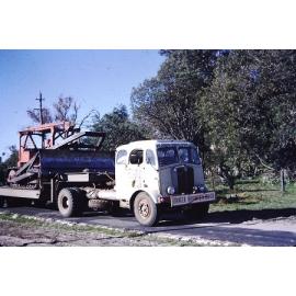 Delivering machinery for tree removal for the Arbuckle Reserve in Gwelup