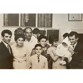 D'Alonzo family celebrating baptism of Loretta and confirmation of Giuseppe