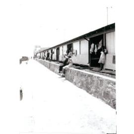 Cubicles at Scarborough beach looking north towards the Scarboro Surf Club 
