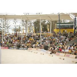 Crowd at Scarborough Amphitheatre for the beach cricket competition at Scarborough Beach in 2007
