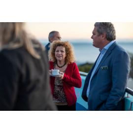 Councillor Elizabeth Re at the History and Heritage Awards at Mount Flora Regional Museum lookout in 2022