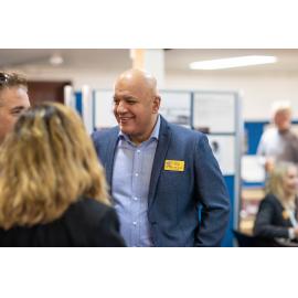 Councillor Tony Krsticevic speaking to attendees at the History and Heritage Awards in 2022 