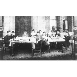 Children at the Victoria Institute and Industrial School for the Blind 