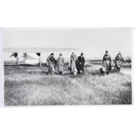 Charles Kingsford Smith and party landing at Maylands Aerodrome