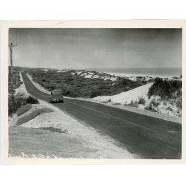Car travelling on the Coast Road from Scarborough