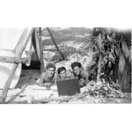 Camping at Scarborough Beach c1940