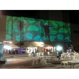 Blink Photographic Awards 2014 event with projection on building