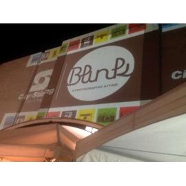 Projection on building as part of the Blink Photographic Awards in 2014