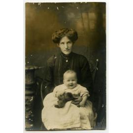 Blanche Fletcher nee Okely and son Ronald 