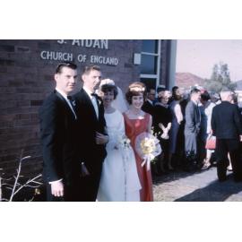 Bill and Alison Albrecht's wedding in 1964 