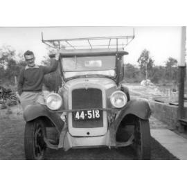 Bert Schoonens with his 1926 Chevrolet Tourer
