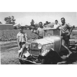 Beros family with truck