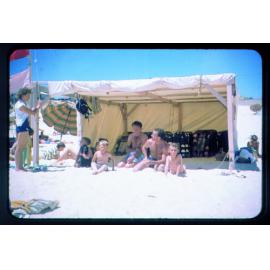 Beach shelters at Scarborough Beach