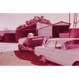 The Arbuckle family's boat and car