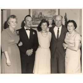 Attendees of an event, including Arbuckle family members