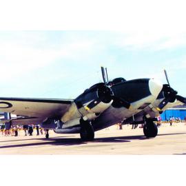 A restored Hudson plane at an airshow