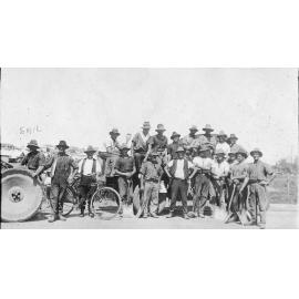 A group of road workers 