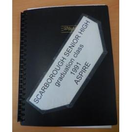 1991 Scarborough Senior High School year book layout plan