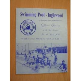 Inglewood swimming pool official opening program