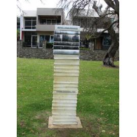 Reverse of Edith Cowan Reserve history book tower two