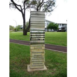 Edith Cowan Reserve history book tower two with LAW 2400 Commercial Law II book