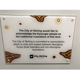 Acknowledgement to the Nyoongar people as traditional custodians
