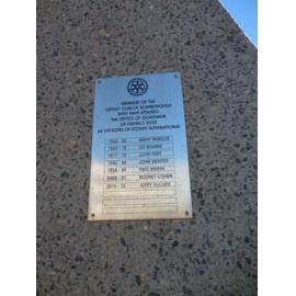 Rotary Club of Scarborough Officers plaque 