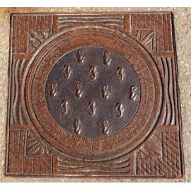 Heritage site marker for Tom Hungerford's (T.A.G.) house