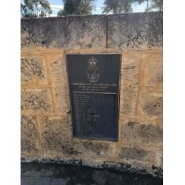 City of Stirling War Memorial plaque commemorating the service of the Royal Australian Navy in Vietnam