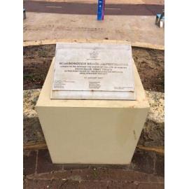 Official opening plaque for the Scarborough Beach Amphitheatre 