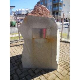 North Beach Community Centre war memorial plaque on stone